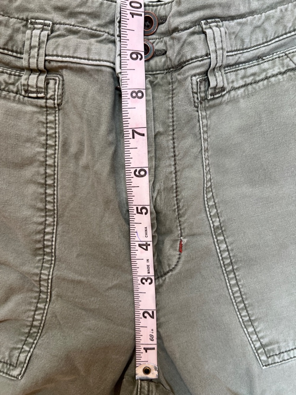 Anthropologie Olive Green Cargo Pants size 27 - Picture 7 of 7